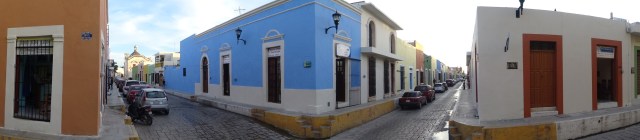 Campeche’s beautiful cobbled streets (Click image to enlarge)
