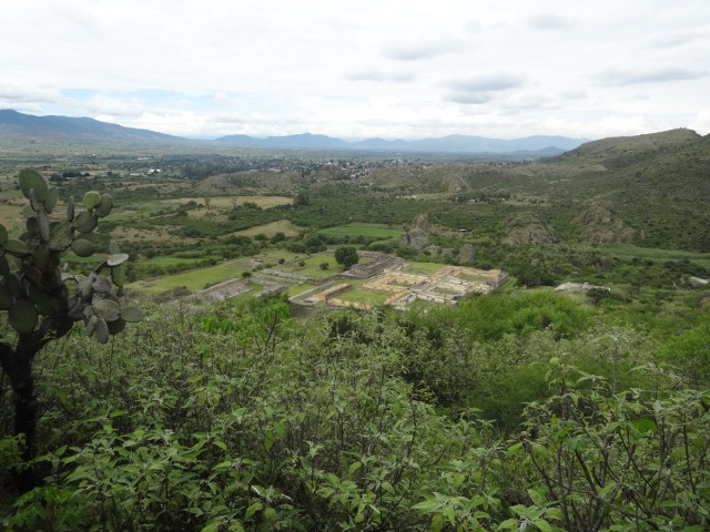 Looking down on the site itself