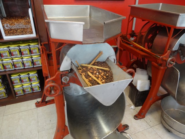 A chocolate mix of cinnamon and almond