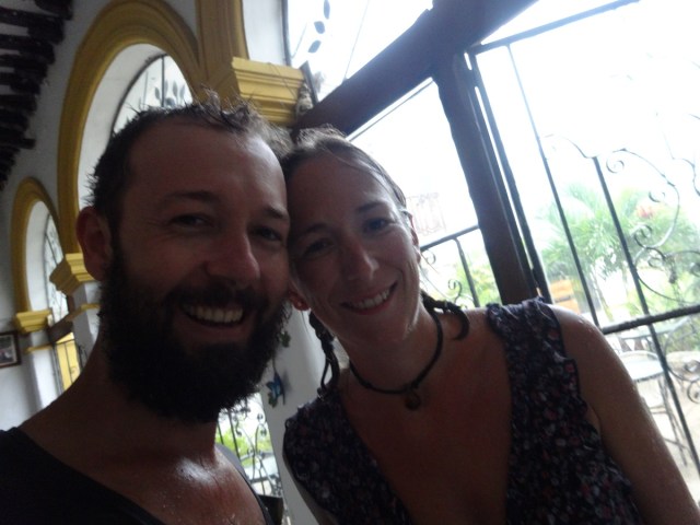 Fresh from a drenching on our return from Ek' Balam