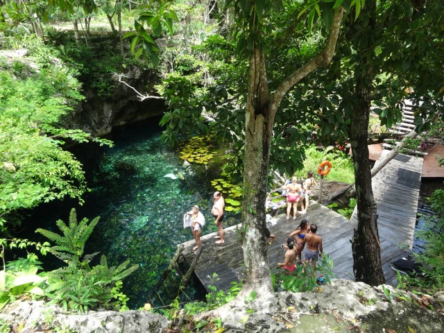 Looking down on the inviting Gran Cenote