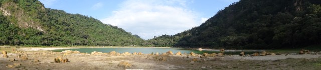 Standing inside an ancient volcano caldera (Click on image to enlarge)