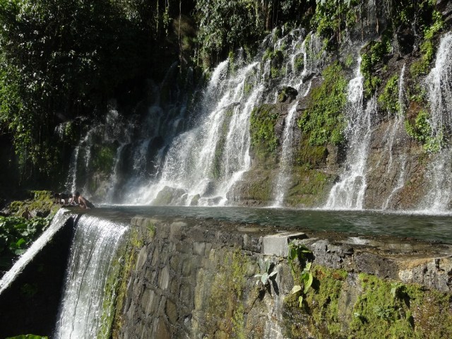 Pools and cascades at Los Charros Falls