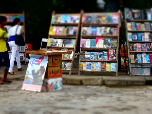 Each and every day, the Plaza de Armas fills with book vendors...