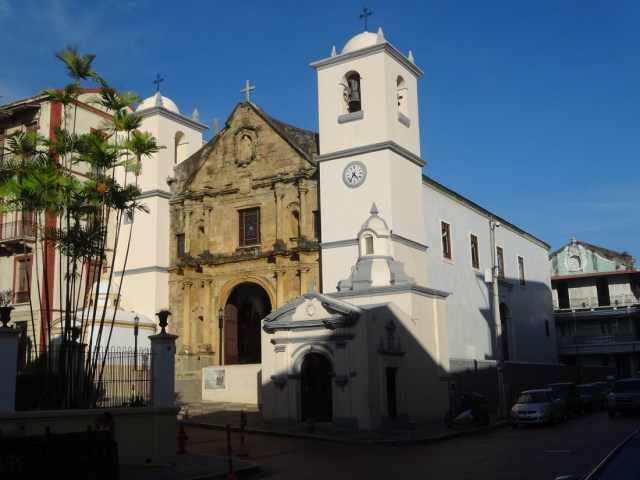 The facade of this church, originally of the Convento de Merced in Panama Viejo
