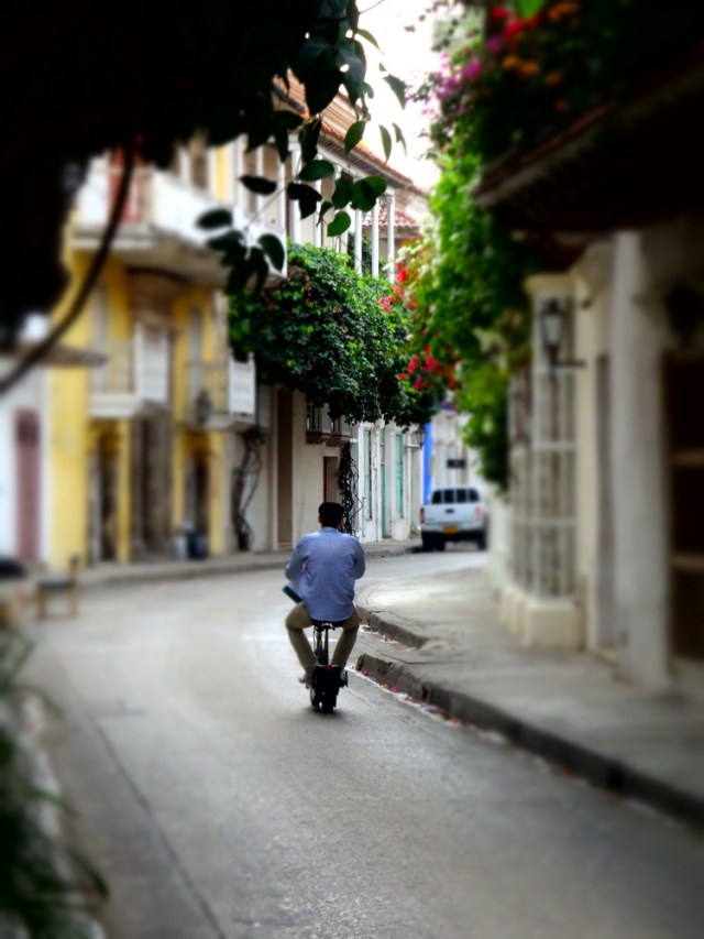 The charming streets of Cartagena