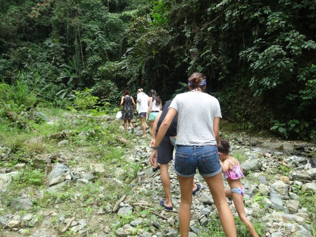 Our intrepid posse seeking the falls