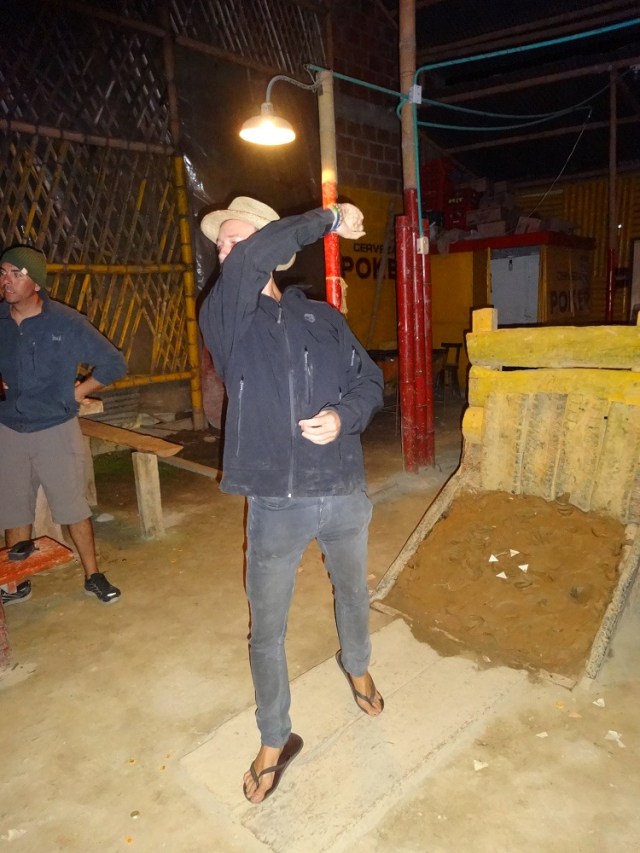 Showing my form as a tosser…