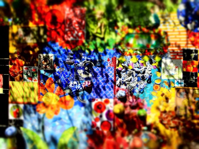 The wonderful colour in the Jardin de Ceramica