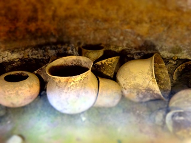 The sight of artefacts was quite rare
