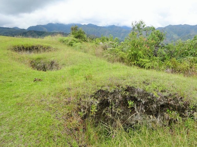 Some of the unprotected tombs atop El Aguacarte