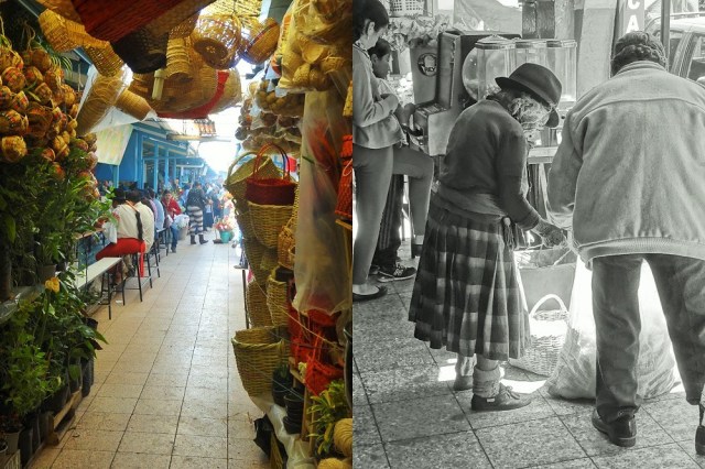 Absorbing the atmosphere of the Otavalo Market