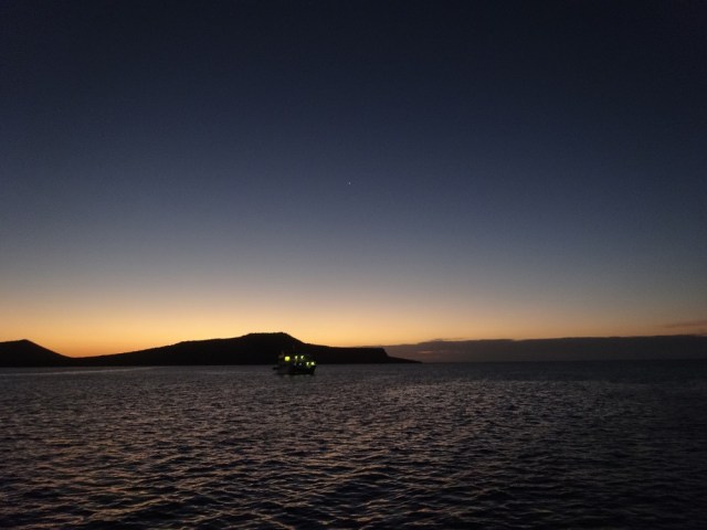 A glorious end to another amazing Galapagos day