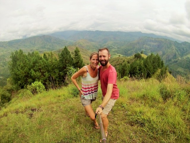Pleased with our hiking and climbing efforts