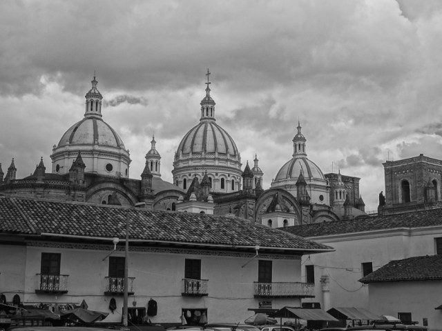 The domes of the Catedral de la Immaculada Concepcion, in a colour to match the skies above...