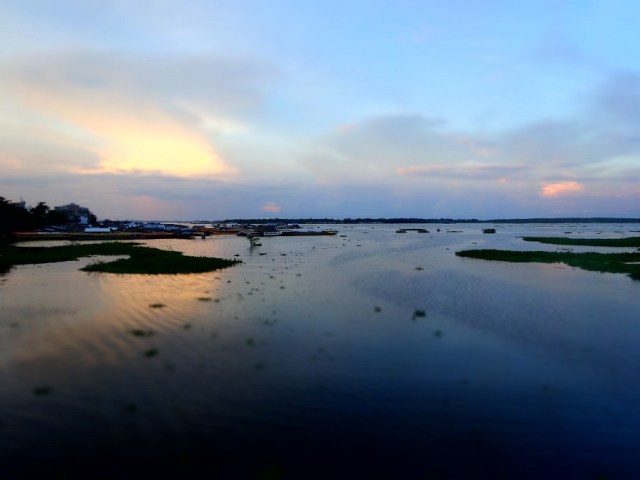 Stunning evening views from the Iquitos waterfront