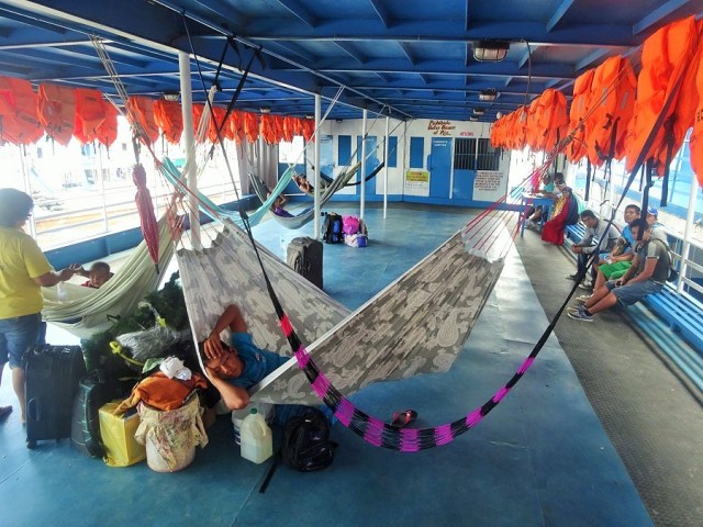 Meeting the folks in hammock class