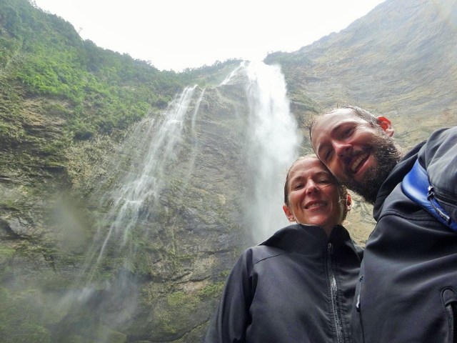 At the base of the Catarata Gocta at the start of the month, a single drop of water more than half a kilometre above...