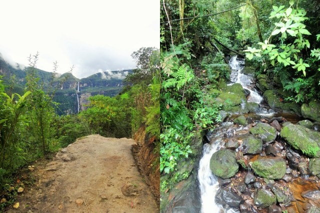 Catarata del Gocta again within sight (left) & some of the other lovely sights during our walk (right)