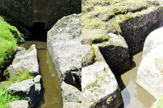 Carved through solid rock (left) & taking command of nature (right)
