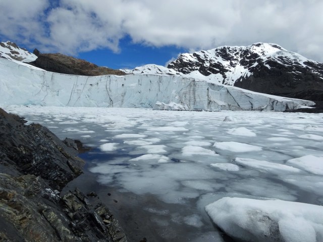 Unsurprisingly, the glacial waters were damn cold!