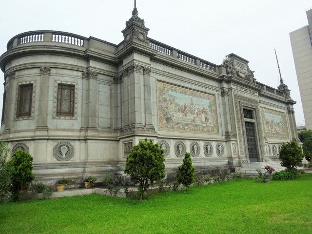 The beautifully adorned, Italian art museum
