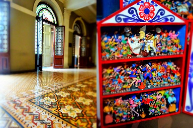 Another stunning building (left) & Peruvian colour in culture (right)