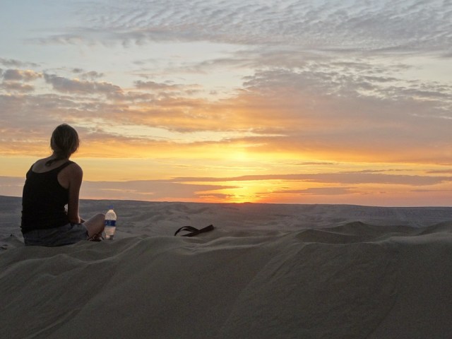 Soaking in the last embers of the days warmth