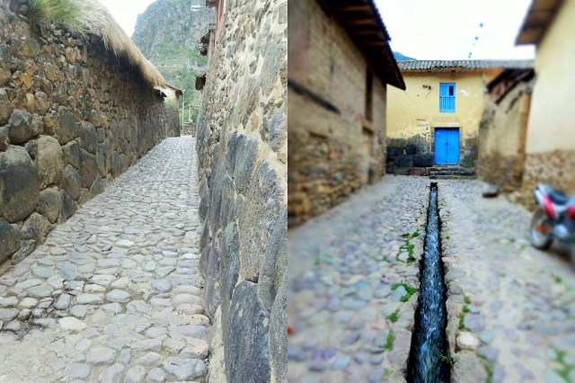 Wandering the streets of a town more charming than Cusco (left) & marveling at Incan engineering (right)