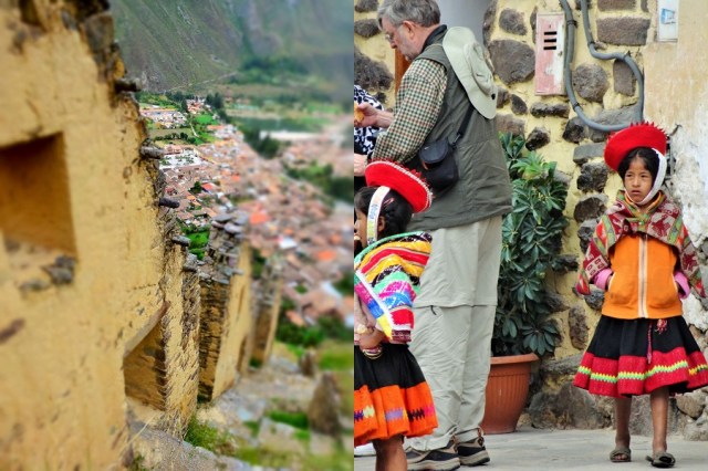 The glorious past (left) & the sad future, as children who should be in school, instead reap great reward from 'charitable' tourists (right)