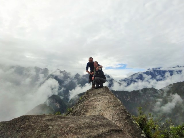 On top of the world... well, at least atop Huayna Picchu!