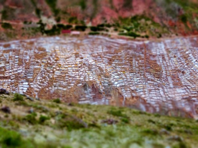 The salt evaporation ponds near Maras