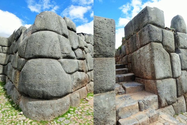 Marveling at the intricate work with these huge slabs of stone