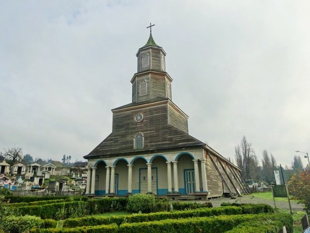 One of Chiloe's many UNESCO World Heritage listed churches, the Iglesia de Nercon