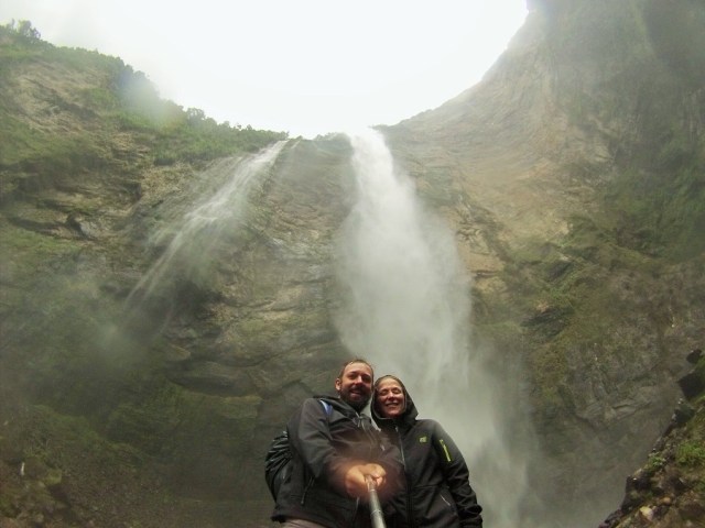 Feeling the force of the Cataracta del Gocta