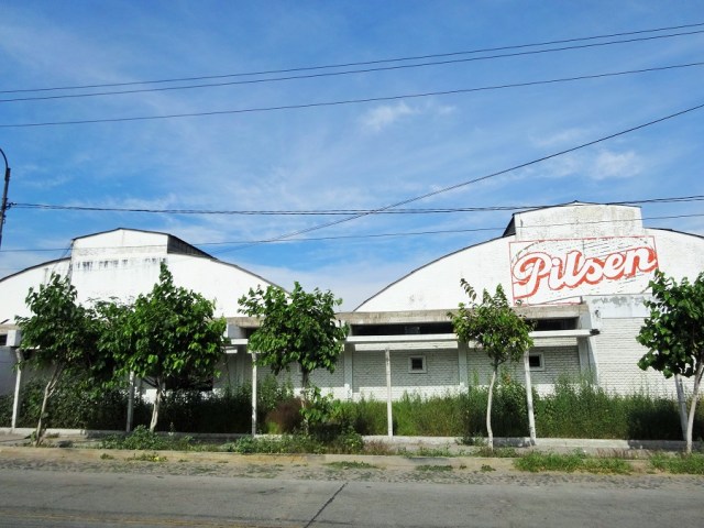A sobering moment. An abandoned beer factory…