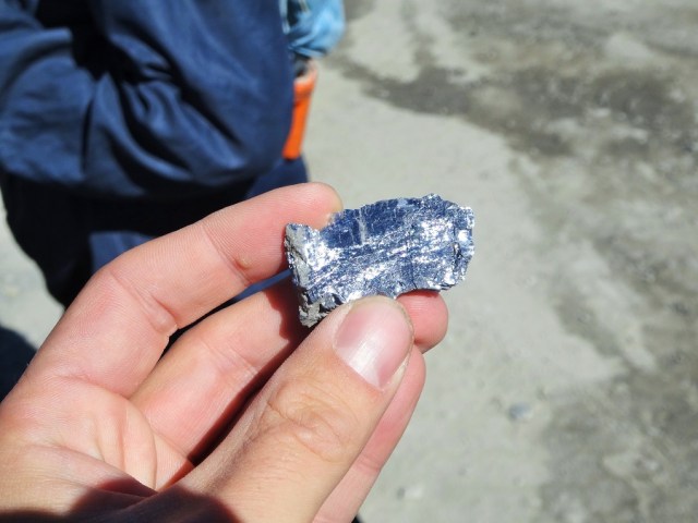 A glittering chunk of silver & lead (apparently)