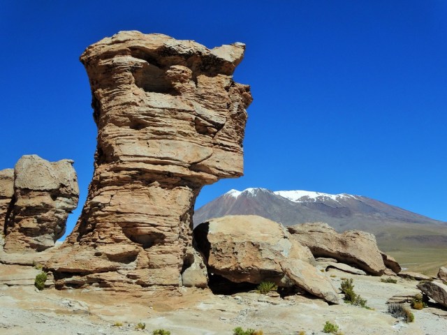 Crazy rocks and snowy peaks