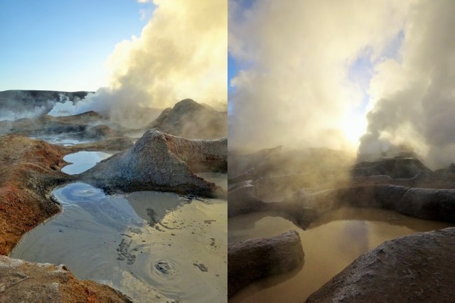 The geysers of Sol de Manana