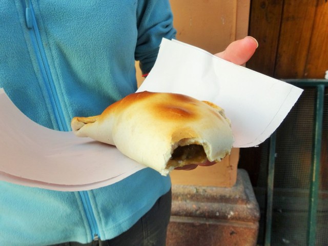 Lunching on an Empanada de Pino