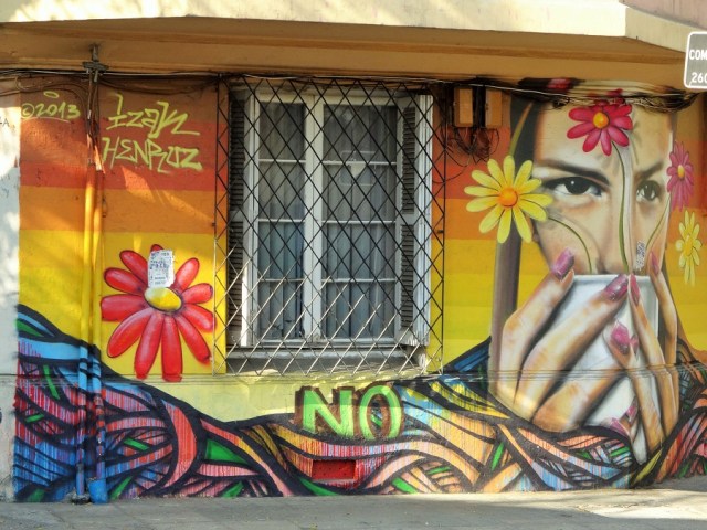 The area is home to a plethora of wonderful street art