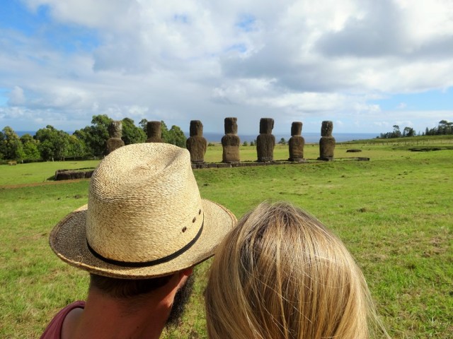 ...as they're the only Moai that actually face the sea!