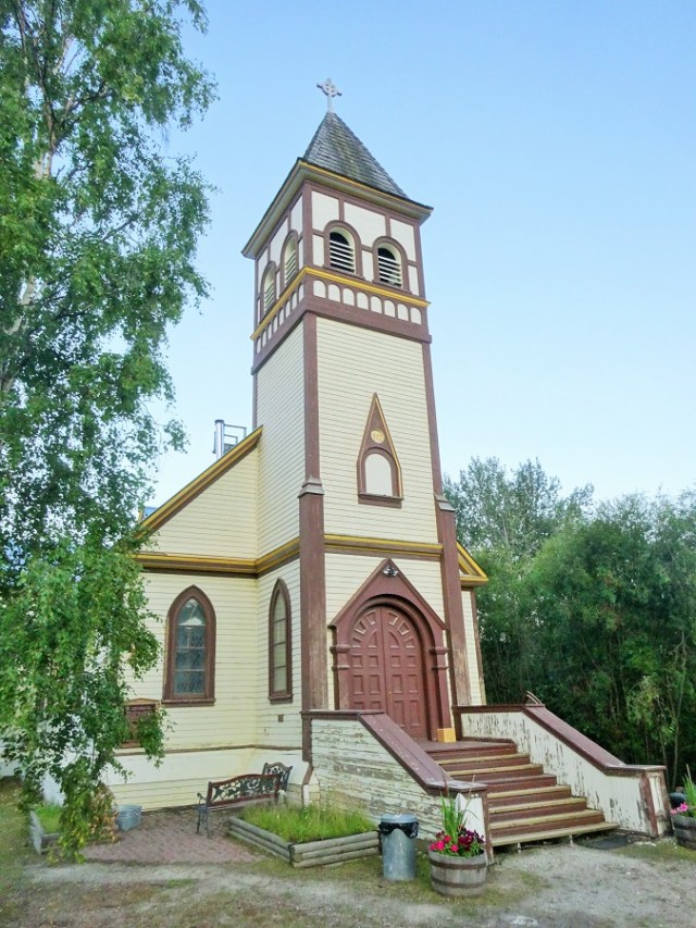 St Pauls Church in the historic goldrush town of Dawson City