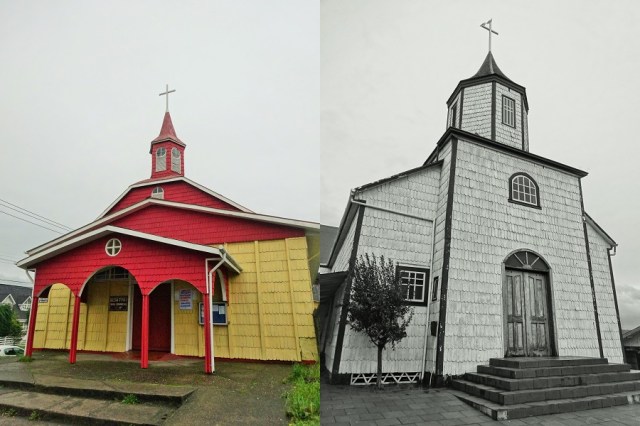 Some of the shingled churches of Ancud... not a single UNESCO listing amongst them