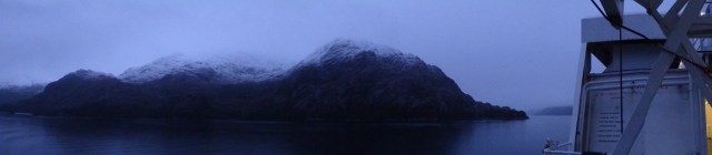 Expectations of a call for "Iceberg!" at any moment on this clouded morning...