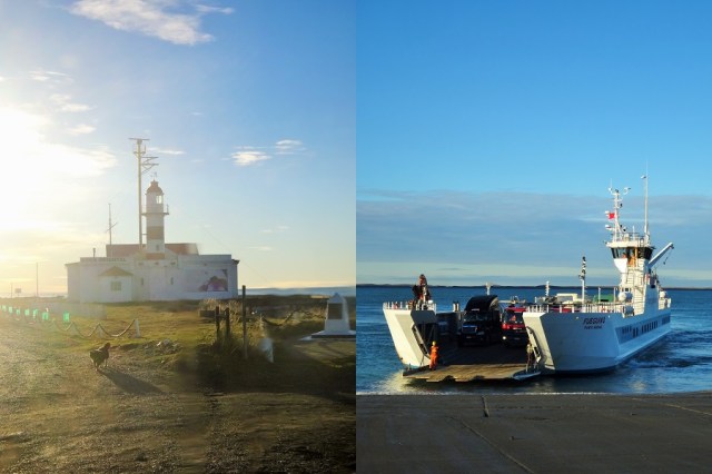 Crossing the famous Straits of Magellan