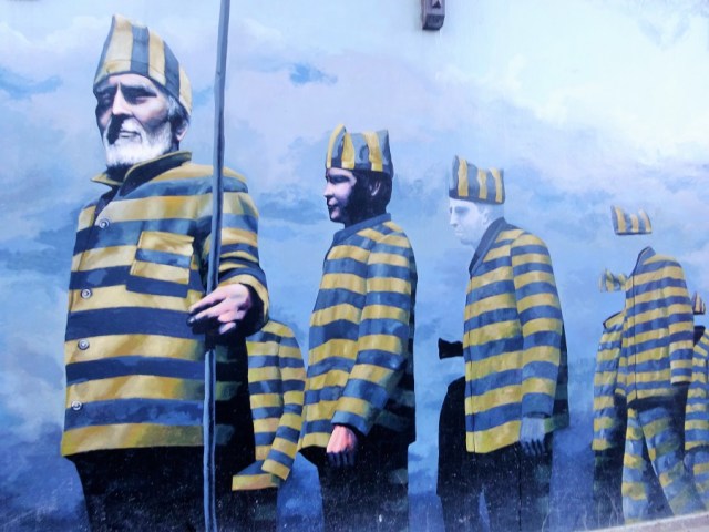 Street art touches on Ushuaia's chilling past