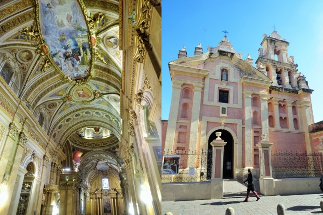 If a dome wasn't enough, how about this ceiling? (left) & Putting up its hand as a contender for the 'City of Churches' title (right)