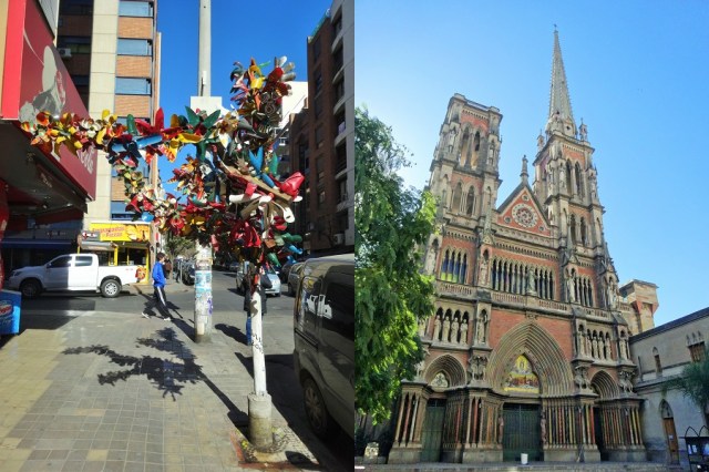 Artistic streets (left) & An artistic church, the Capuchin (right)