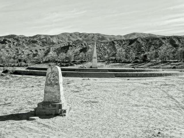 Straddling the line, this time, the Tropic of Capricorn